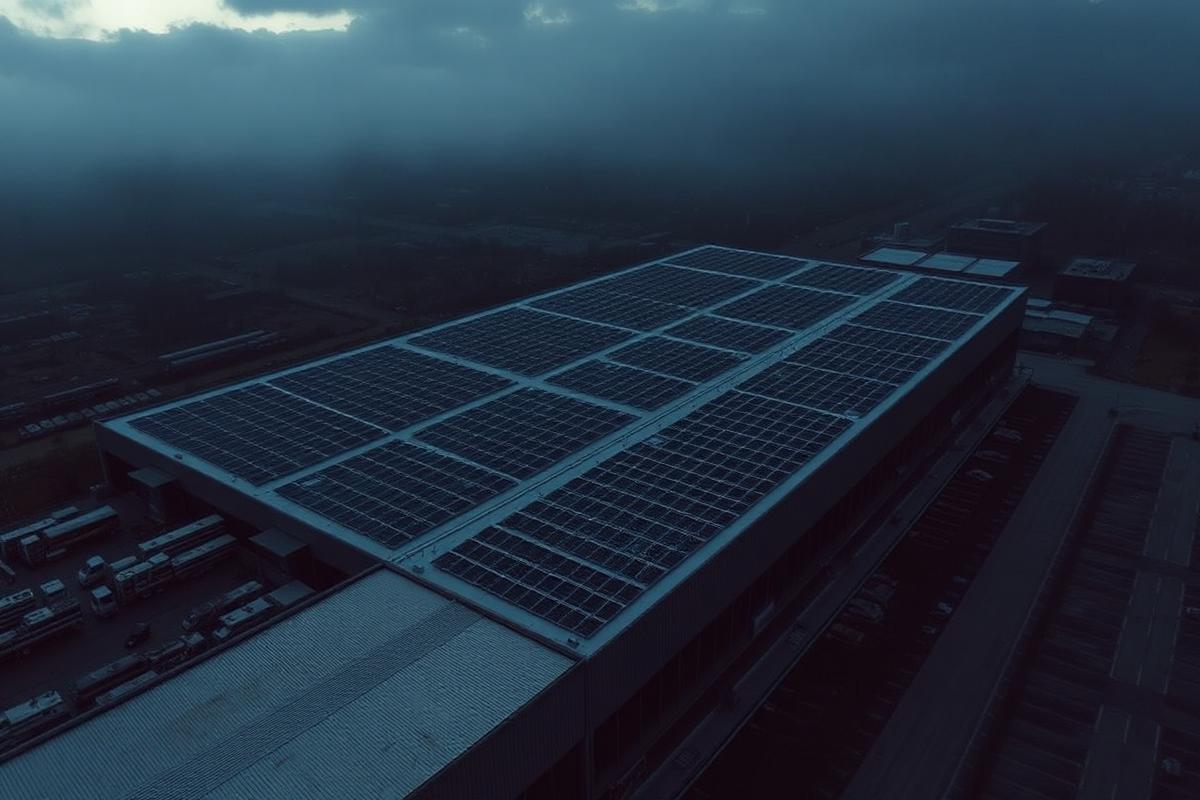 Commercial rooftop solar installation under AB ENERGY SOLUTION annual maintenance contract